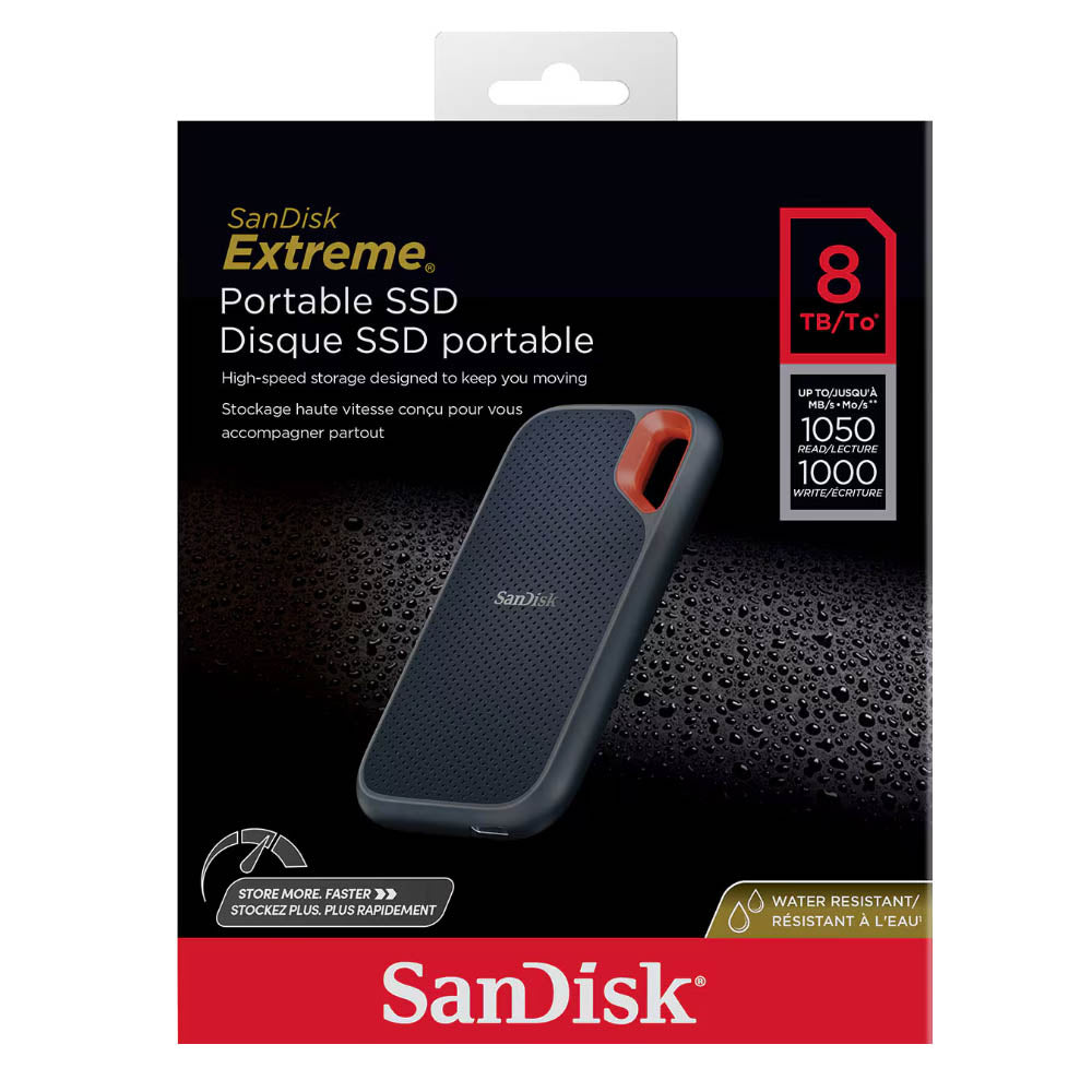 Sandisk E61 Extreme Portable SSD 8TB Sandisk E61 Extreme Portable SSD 8TB